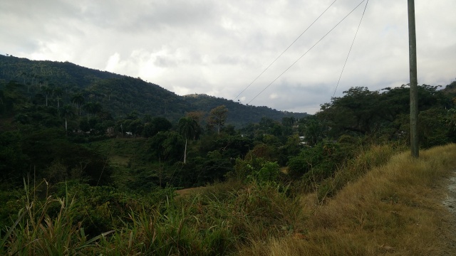 En quittant Santiago vers le nord.